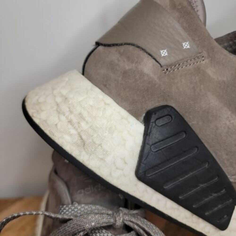Mens ADIDAS Originals NMD C2 Taupe Brown Casual Sneakers BY9913 Size 12 Shoes - Picture 9 of 11